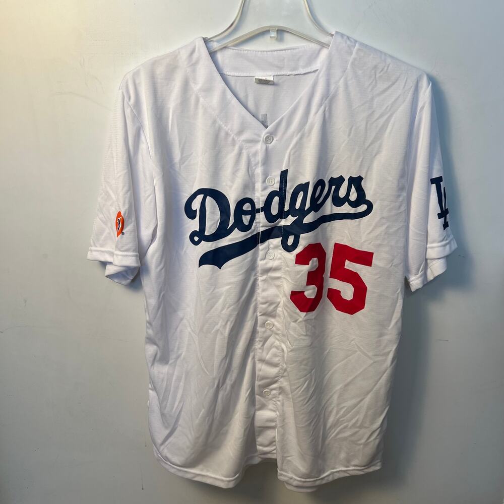 Dodgers, Bellinger #35 White Jersey Size XL